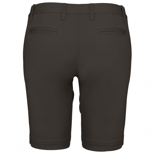 dark grey Bermuda chino mujer