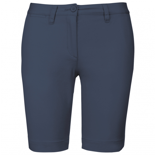 deep blue Bermuda chino mujer