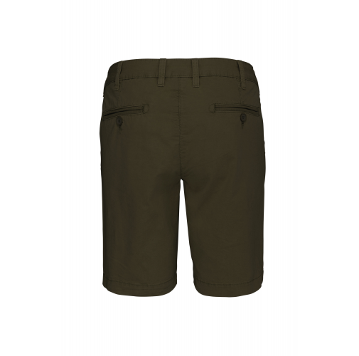 washed light khaki Bermuda efecto lavado mujer