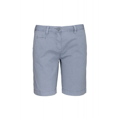 washed smoky blue Bermuda efecto lavado mujer