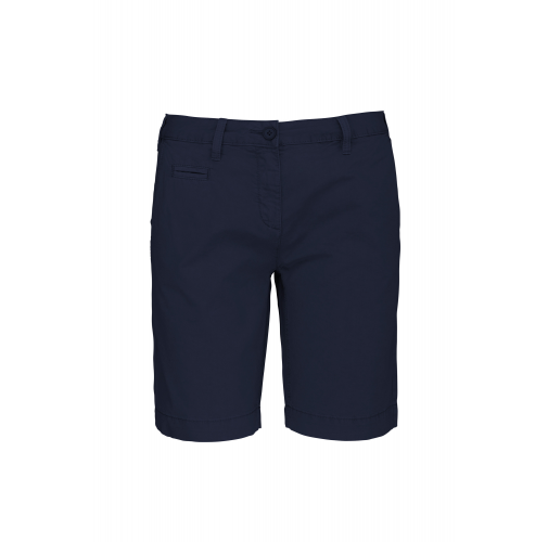 washed navy Bermuda efecto lavado mujer
