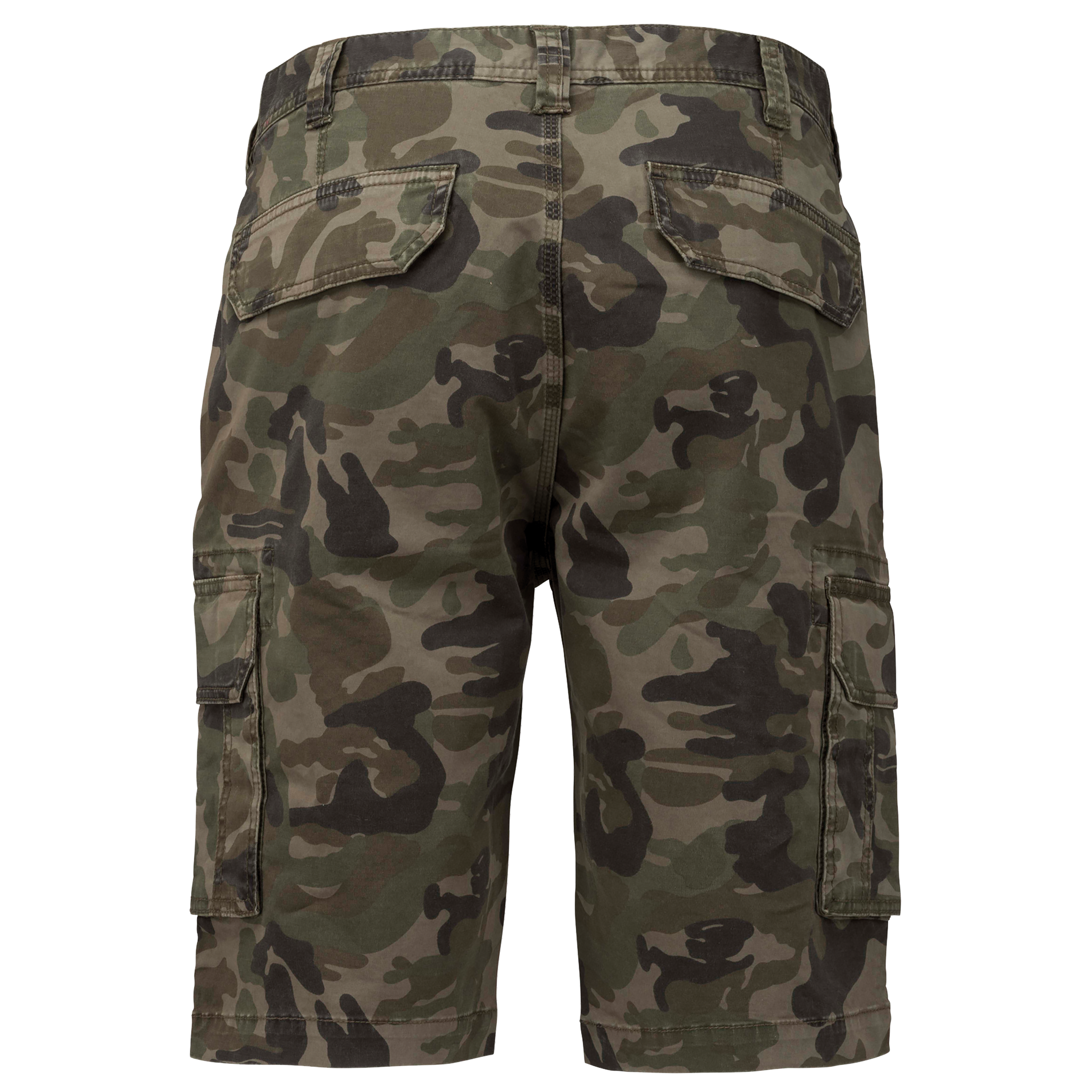 black Bermuda multibolsillos hombre