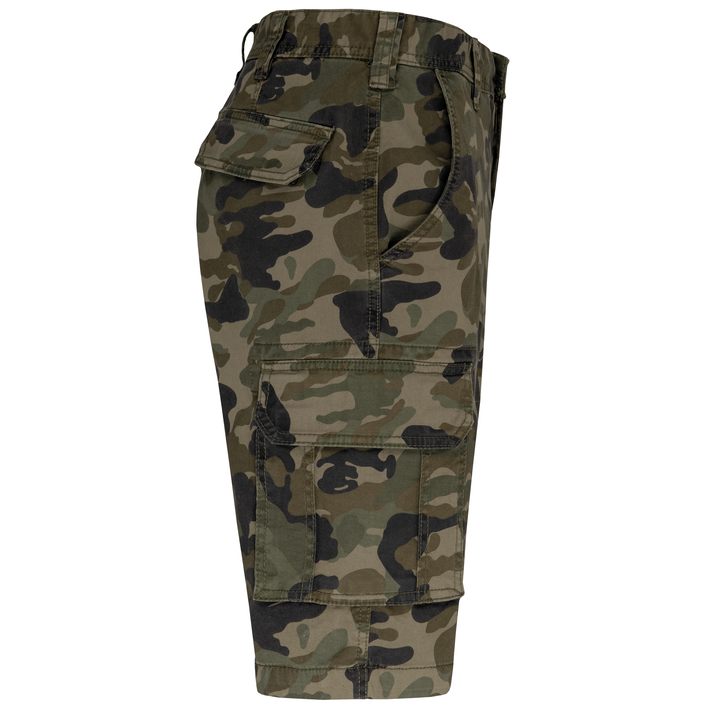 black Bermuda multibolsillos hombre