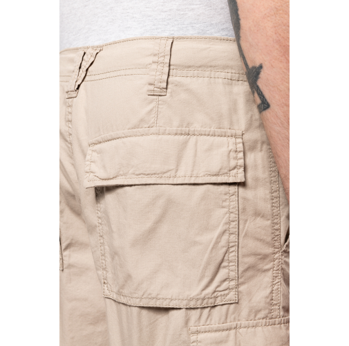 Bermuda ligera multibolsillos para hombre