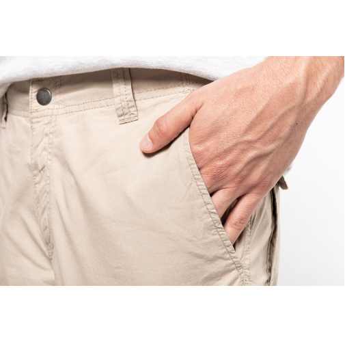 Bermuda ligera multibolsillos para hombre