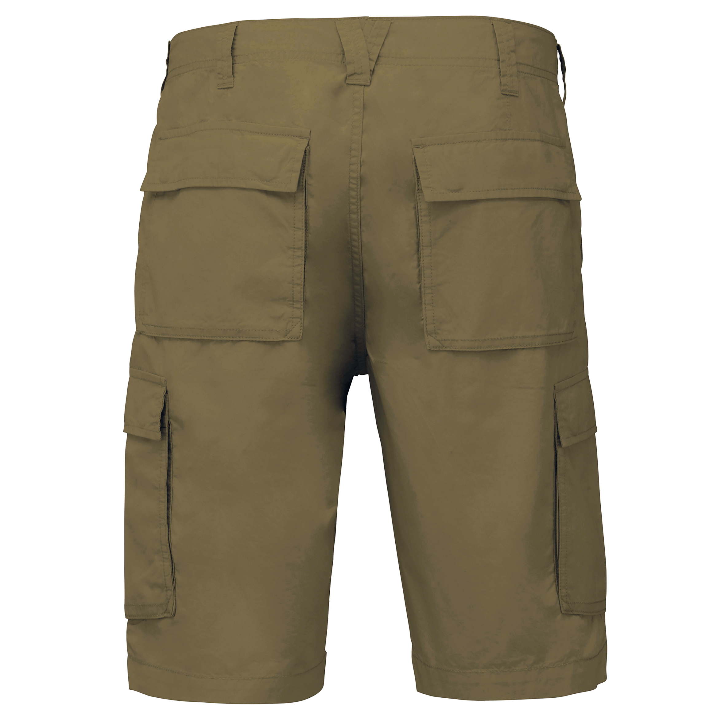 beige Bermuda ligera multibolsillos para hombre