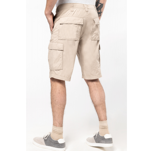 Bermuda ligera multibolsillos para hombre