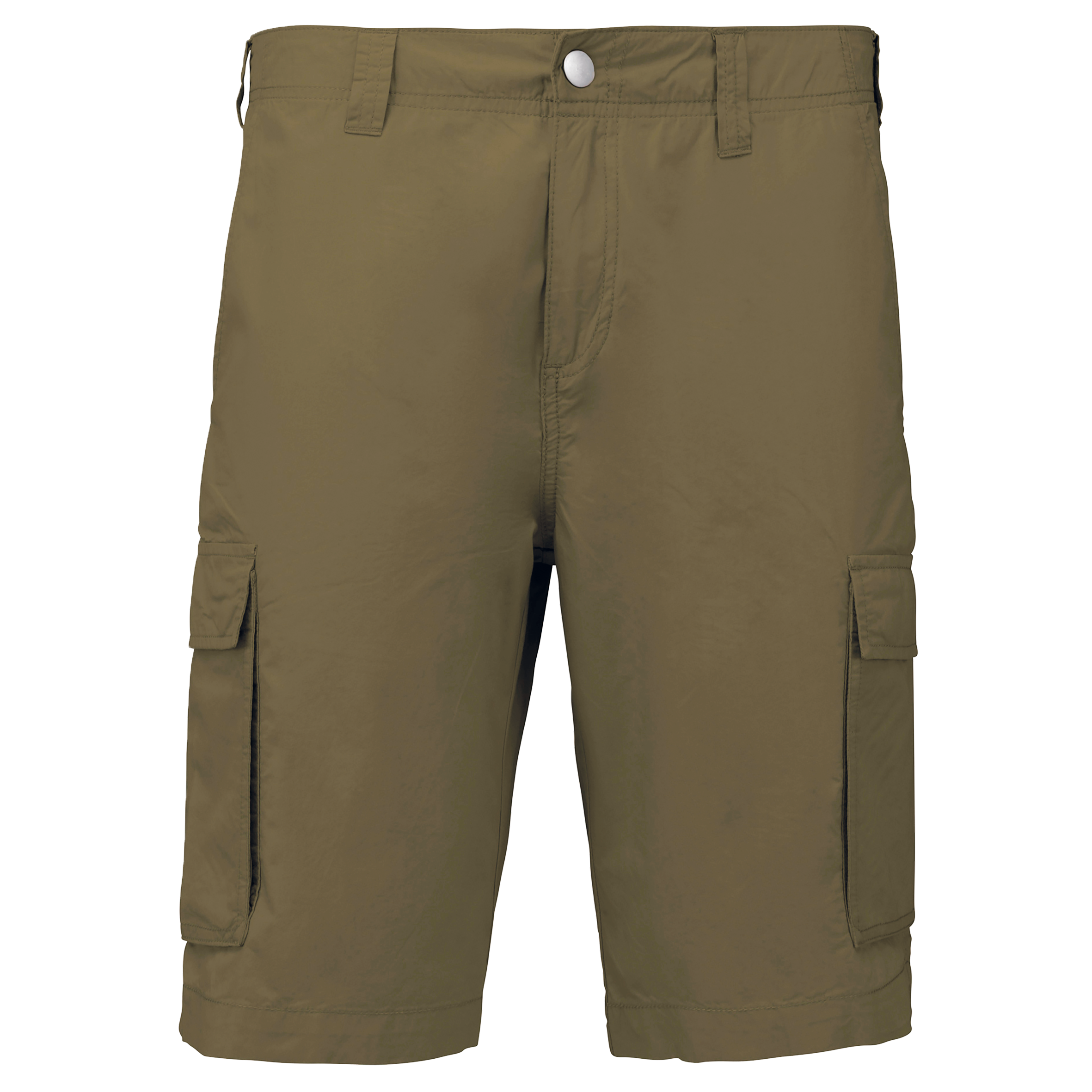 beige Bermuda ligera multibolsillos para hombre