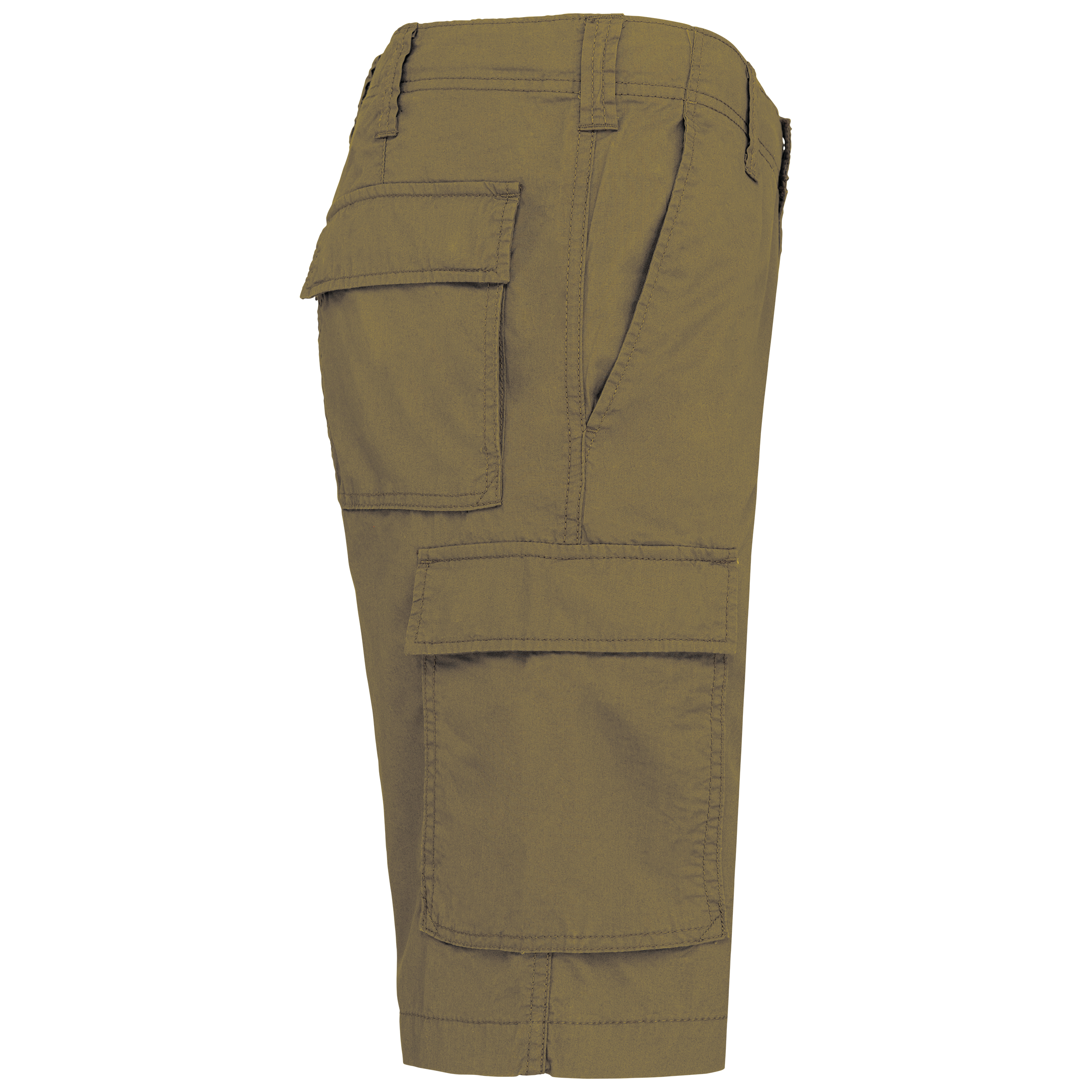 beige Bermuda ligera multibolsillos para hombre