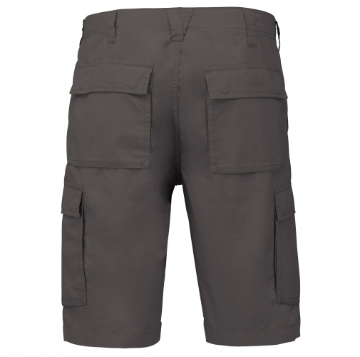 light charcoal Bermuda ligera multibolsillos para hombre