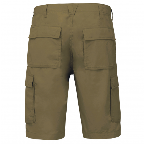 light khaki Bermuda ligera multibolsillos para hombre