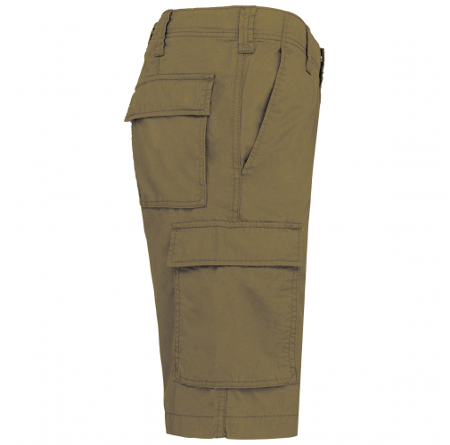 light khaki Bermuda ligera multibolsillos para hombre