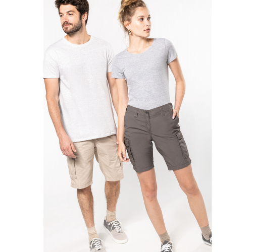 Bermuda ligera multibolsillos para hombre