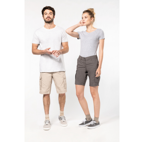 Bermuda ligera multibolsillos para hombre