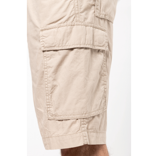 Bermuda ligera multibolsillos para hombre