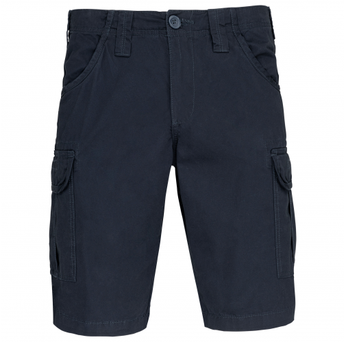 dark navy Bermuda multibolsillos