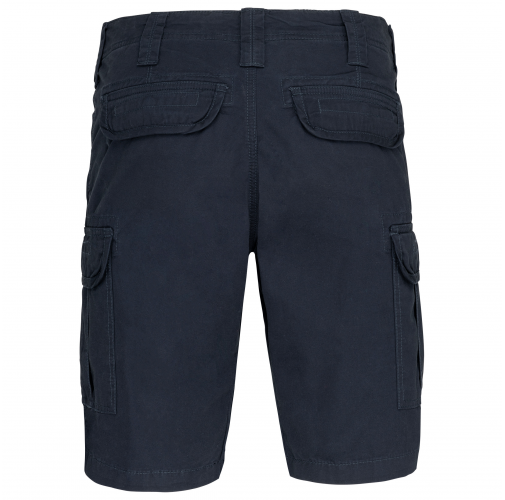 dark navy Bermuda multibolsillos