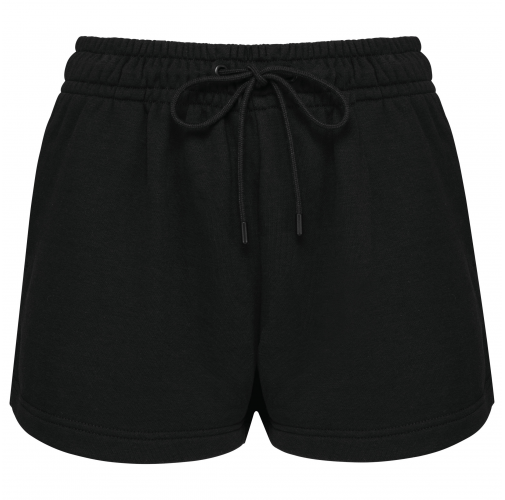 black Short ecorresponsable de felpa no perchada mujer