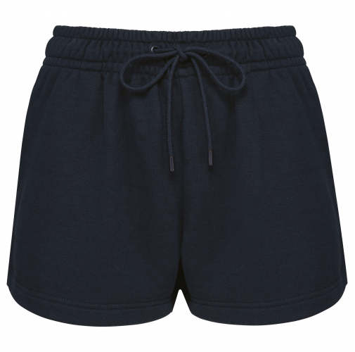 navy Short ecorresponsable de felpa no perchada mujer