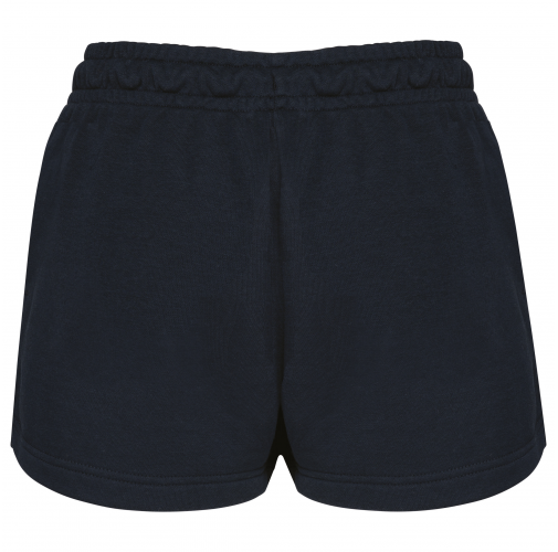 navy Short ecorresponsable de felpa no perchada mujer