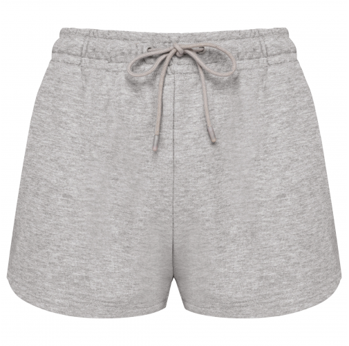 oxford grey Short ecorresponsable de felpa no perchada mujer