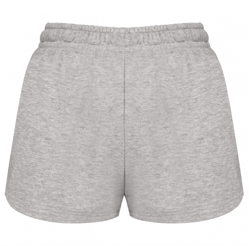 oxford grey Short ecorresponsable de felpa no perchada mujer