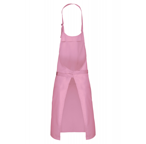 dark pink Delantal poliéster / algodón sin bolsillos