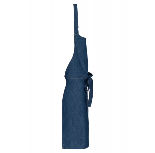 denim Delantal poliéster / algodón sin bolsillos