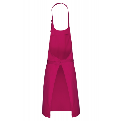 fuchsia Delantal poliéster / algodón sin bolsillos