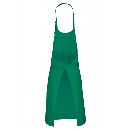 kelly green Delantal poliéster / algodón sin bolsillos