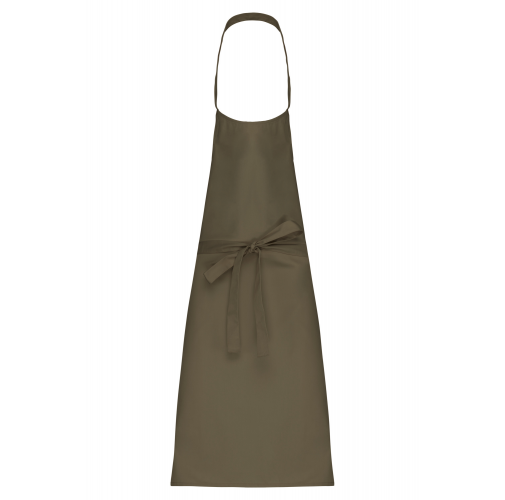 light khaki Delantal poliéster / algodón sin bolsillos