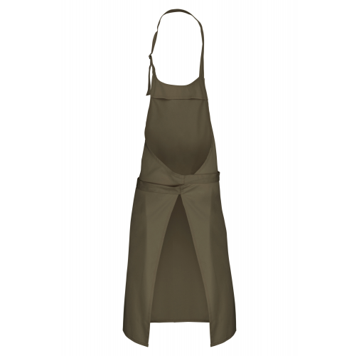 light khaki Delantal poliéster / algodón sin bolsillos