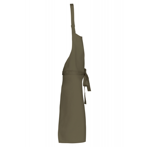 light khaki Delantal poliéster / algodón sin bolsillos