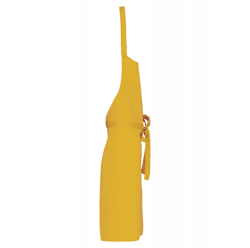 mustard Delantal poliéster / algodón sin bolsillos