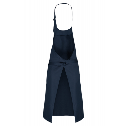 navy Delantal poliéster / algodón sin bolsillos