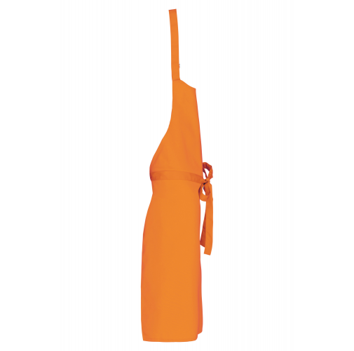 orange Delantal poliéster / algodón sin bolsillos