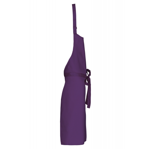 purple Delantal poliéster / algodón sin bolsillos