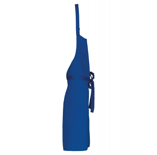 royal blue Delantal poliéster / algodón sin bolsillos