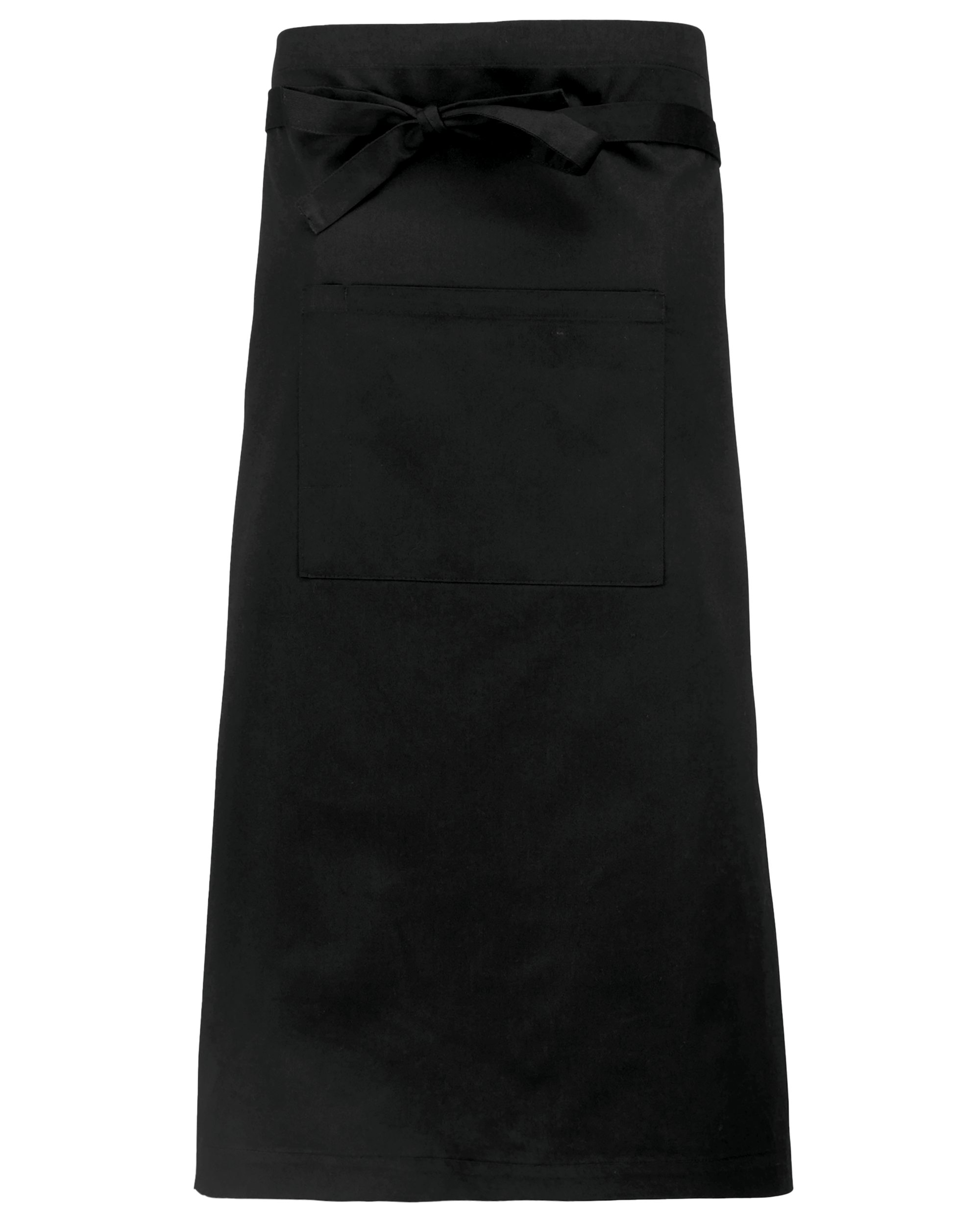 black Delantal extra-largo poliéster/algodón