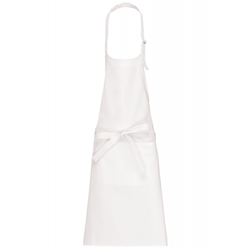 white Delantal lavable a altas temperaturas