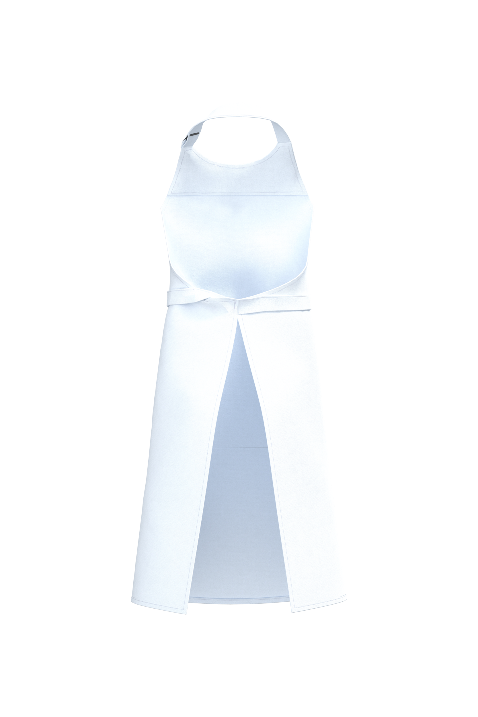 almond green Delantal con bolsillo algodón orgánico