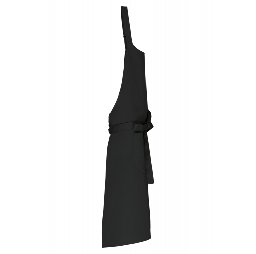 black Delantal con bolsillo algodón orgánico