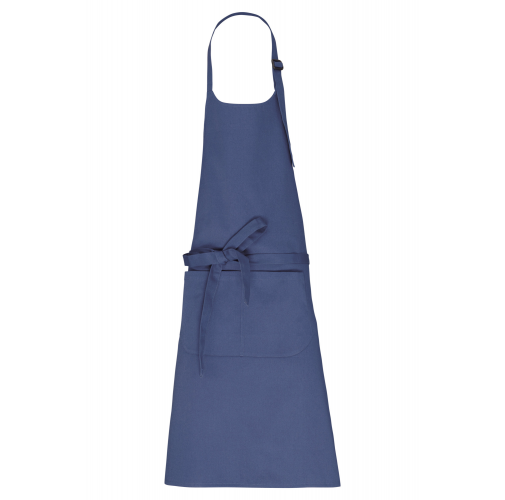deep blue Delantal con bolsillo algodón orgánico