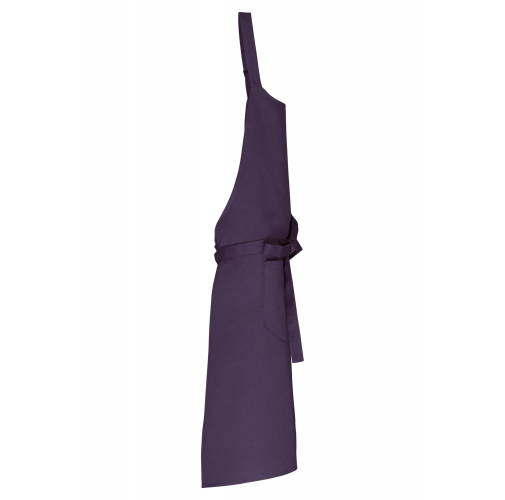 deep plum Delantal con bolsillo algodón orgánico