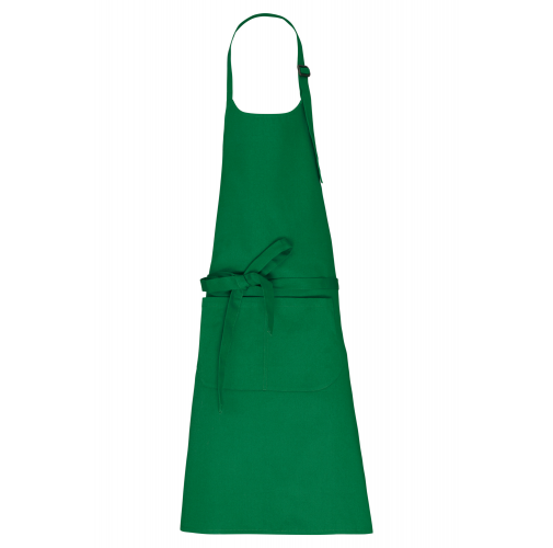 green field Delantal con bolsillo algodón orgánico