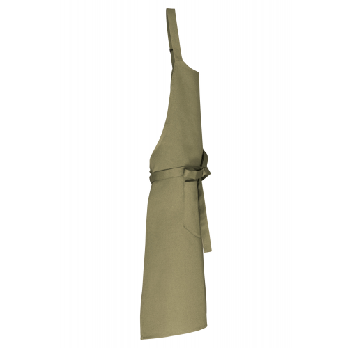 light olive green Delantal con bolsillo algodón orgánico
