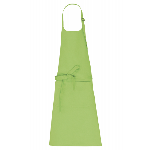 lime Delantal con bolsillo algodón orgánico