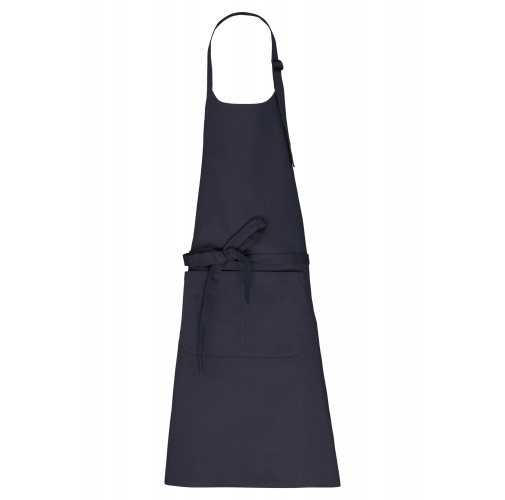 navy Delantal con bolsillo algodón orgánico