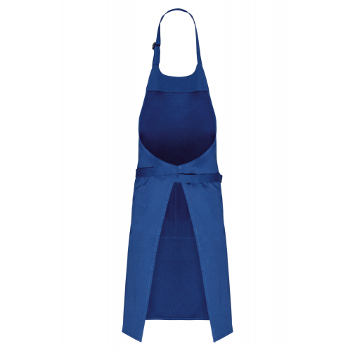 sea blue Delantal con bolsillo algodón orgánico