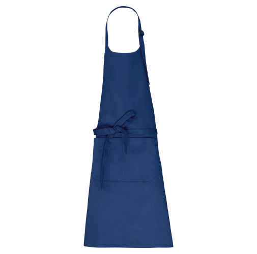 true indigo Delantal con bolsillo algodón orgánico